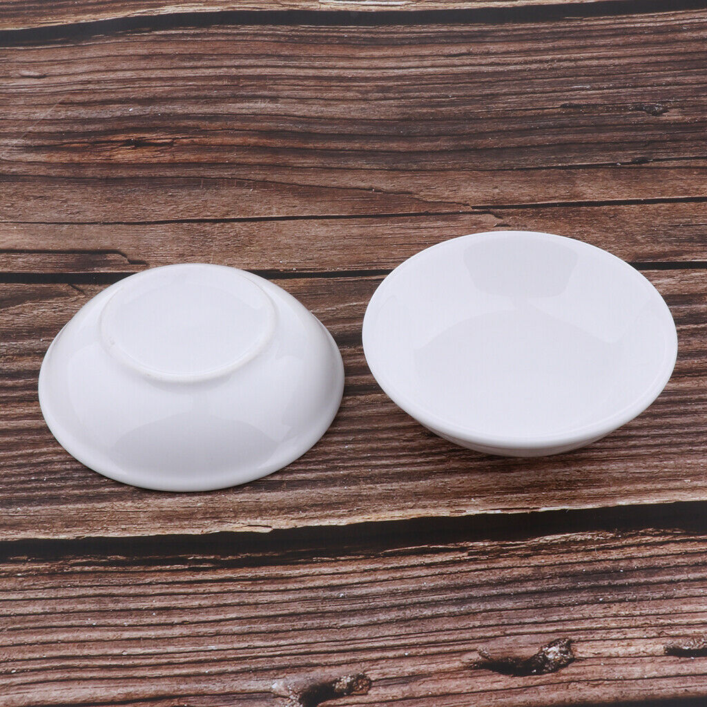 2x White Oil Warmer Replacements Dish Bowl Electric Oil Warmers 3.8 inch