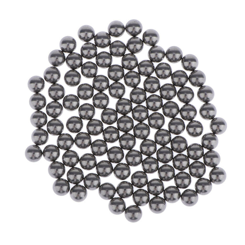 100x 0.2in Stainless Steel Mixing Balls Nail Polish Agitator Accessory