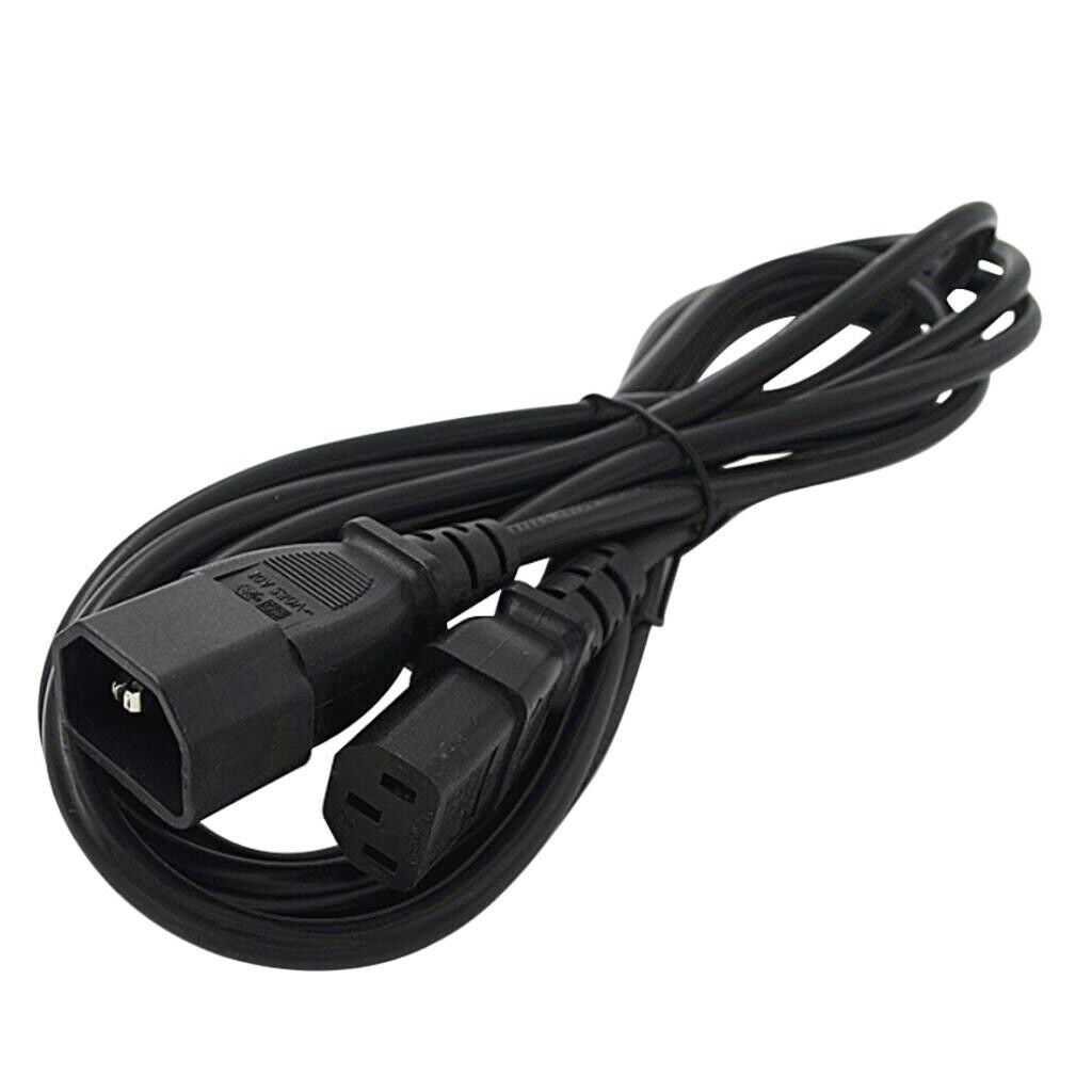 2x IEC 320 C13 to C14 Power Extension Cord Adapter for Scanner PDU UPS