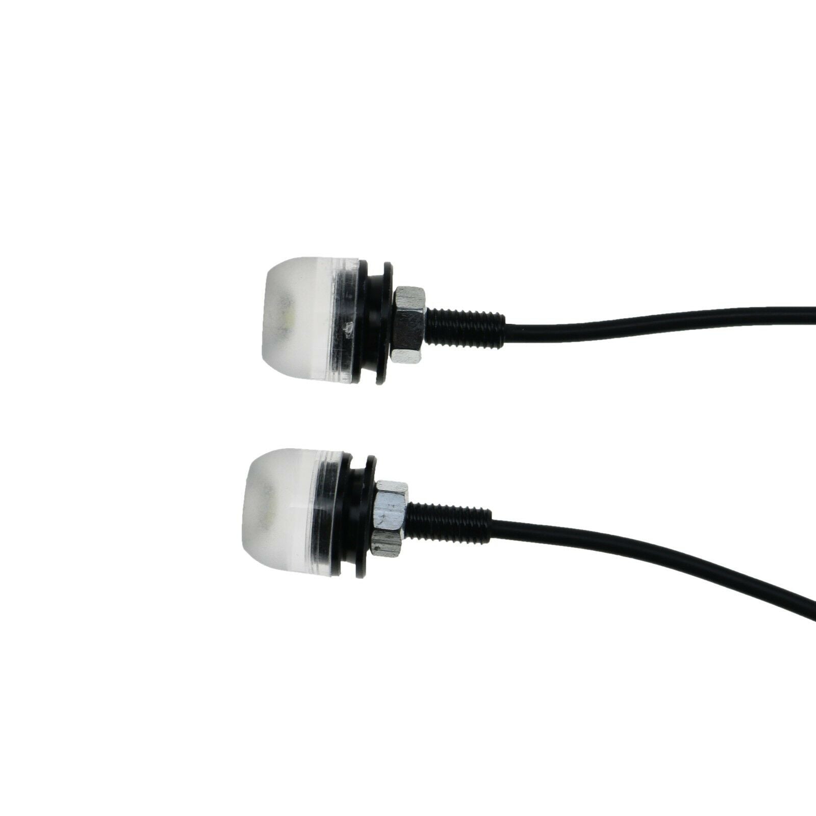 Clear LED License Plate Light Motorcycle Car Cruiser Scooter ATV Dirt Bike CB