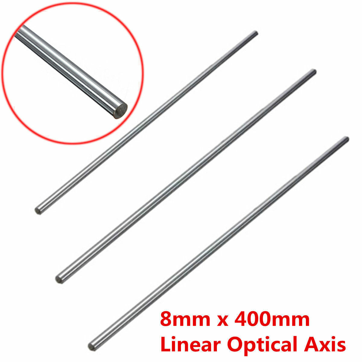 1PCS OD 8x400mm CNC Linear Rail Shaft Rod Cylinder Optical Axis