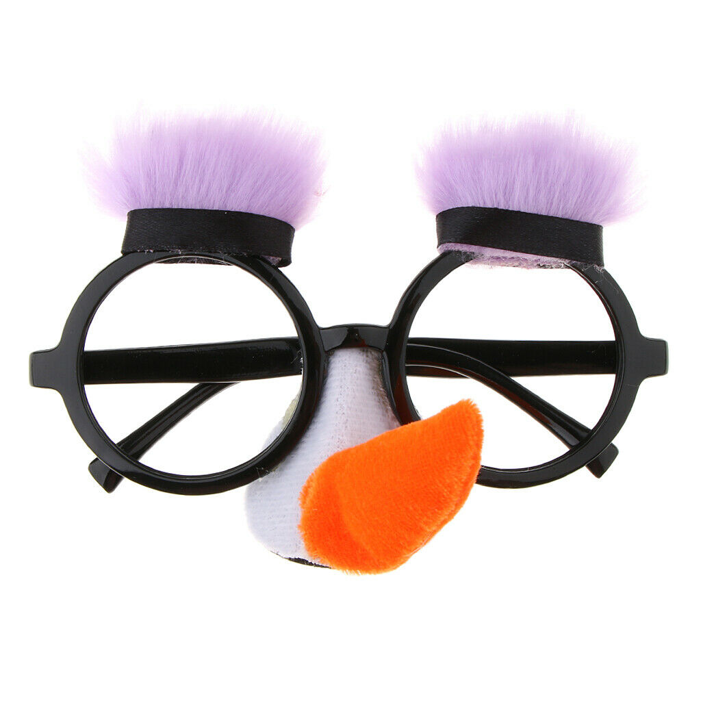 2 Pieces Funny Eyes Glasses Nose Mustache Pinocchio Party Prank Costume Prop