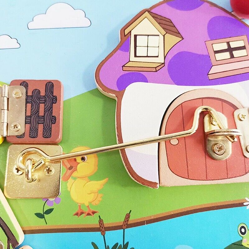 Children's Unlocking Toys Cognitive Board Baby Early Education and Wisdom ToL5P2