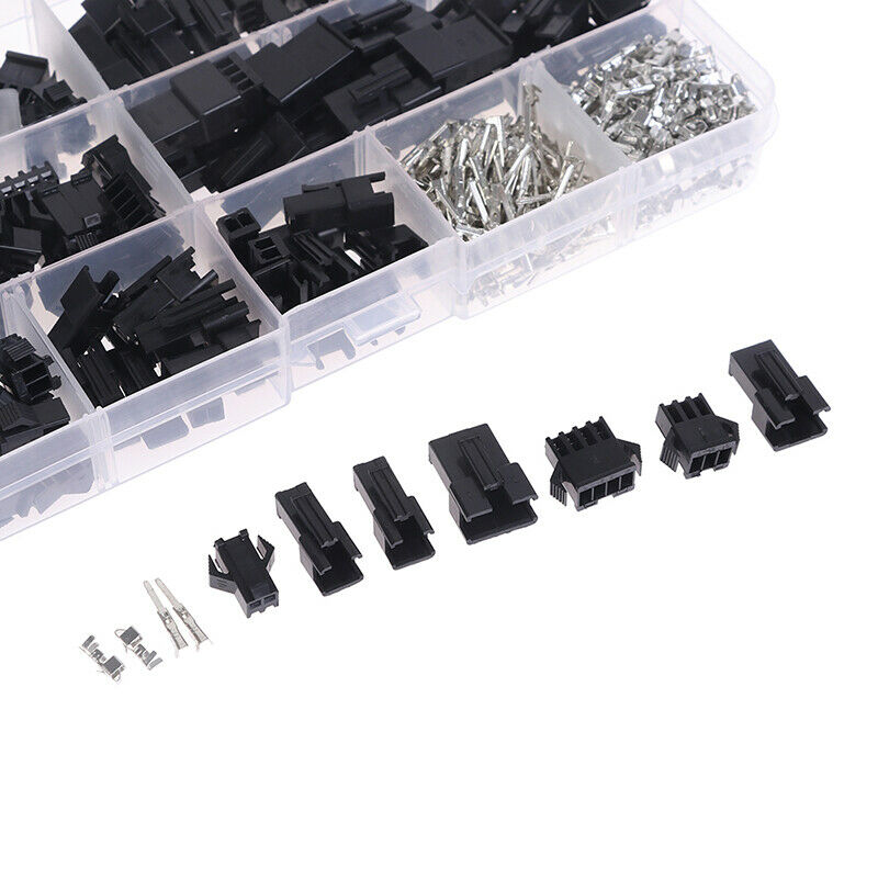 480Pcs SM2.54-2P/3P/4P Dupon Terminal Male/Female Wire Connector Cable Plug  WF