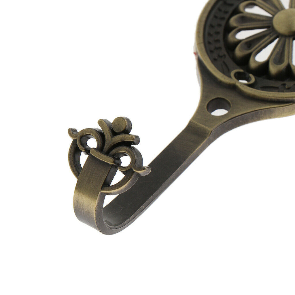 Curtain Tie Back Hooks Zinc Alloy Drapery Curtain Tieback Hooks Bronze