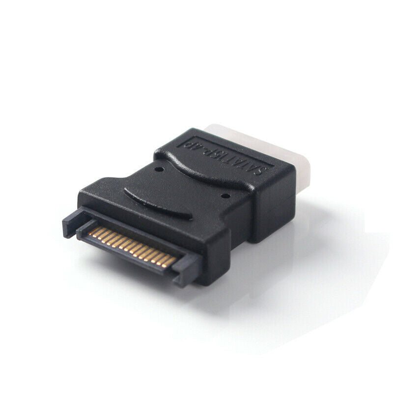 15Pin Sata Serial ATA Male to Molex IDE 4 Pin Female M-F Hard Drive Adapt.l8