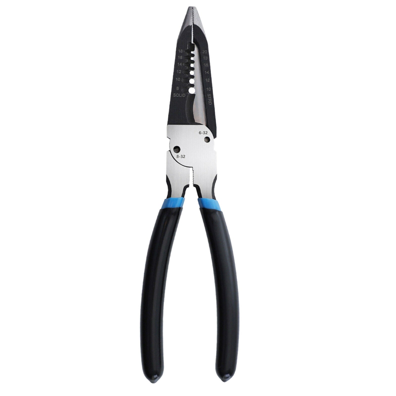 Multi-Tool Wire Stripper Needle Nose Plier Electricians Cutting Crimping