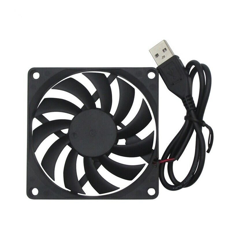 80mm 5V USB Fan 80mm 8cm 8015 Brushless DC Cooling Fan PC Computer Router CaI2J5