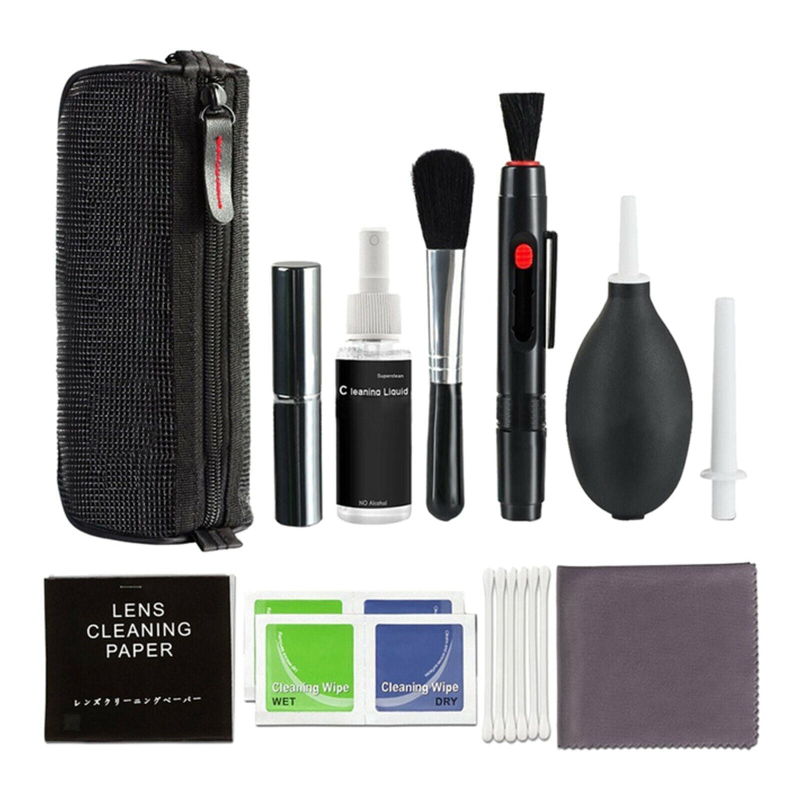 Professional Camera Lens Cleaning kit Air Blower Cleaning Cloth Storage Bag