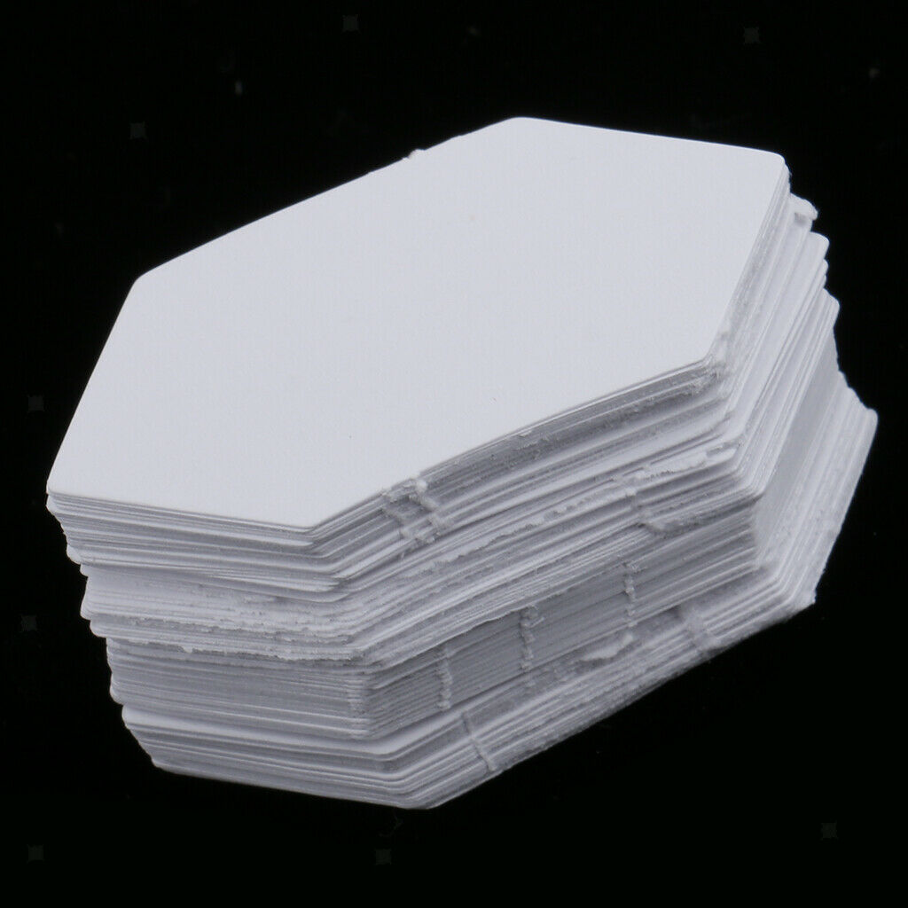 100pcs Hexagon Paper Quilt Templates English Paper Piecing Patchwork 42mm