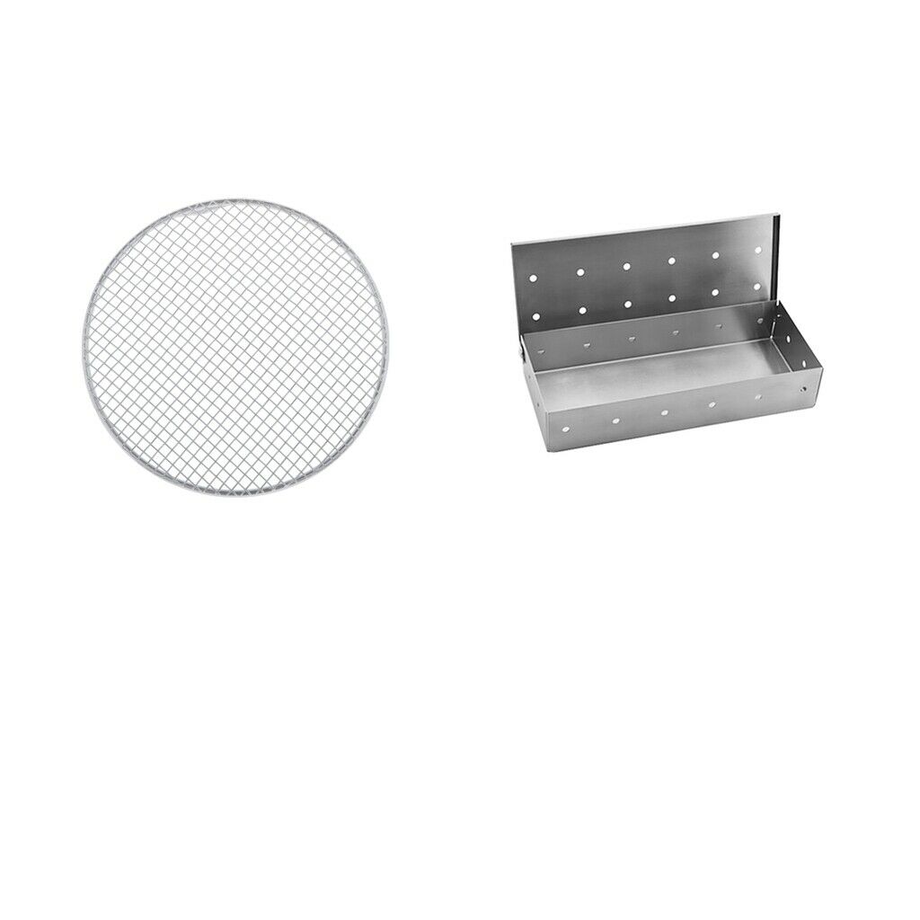 Stainless Steel BBQ Smoker Case and Grill Net Grilling BBQ Accessories