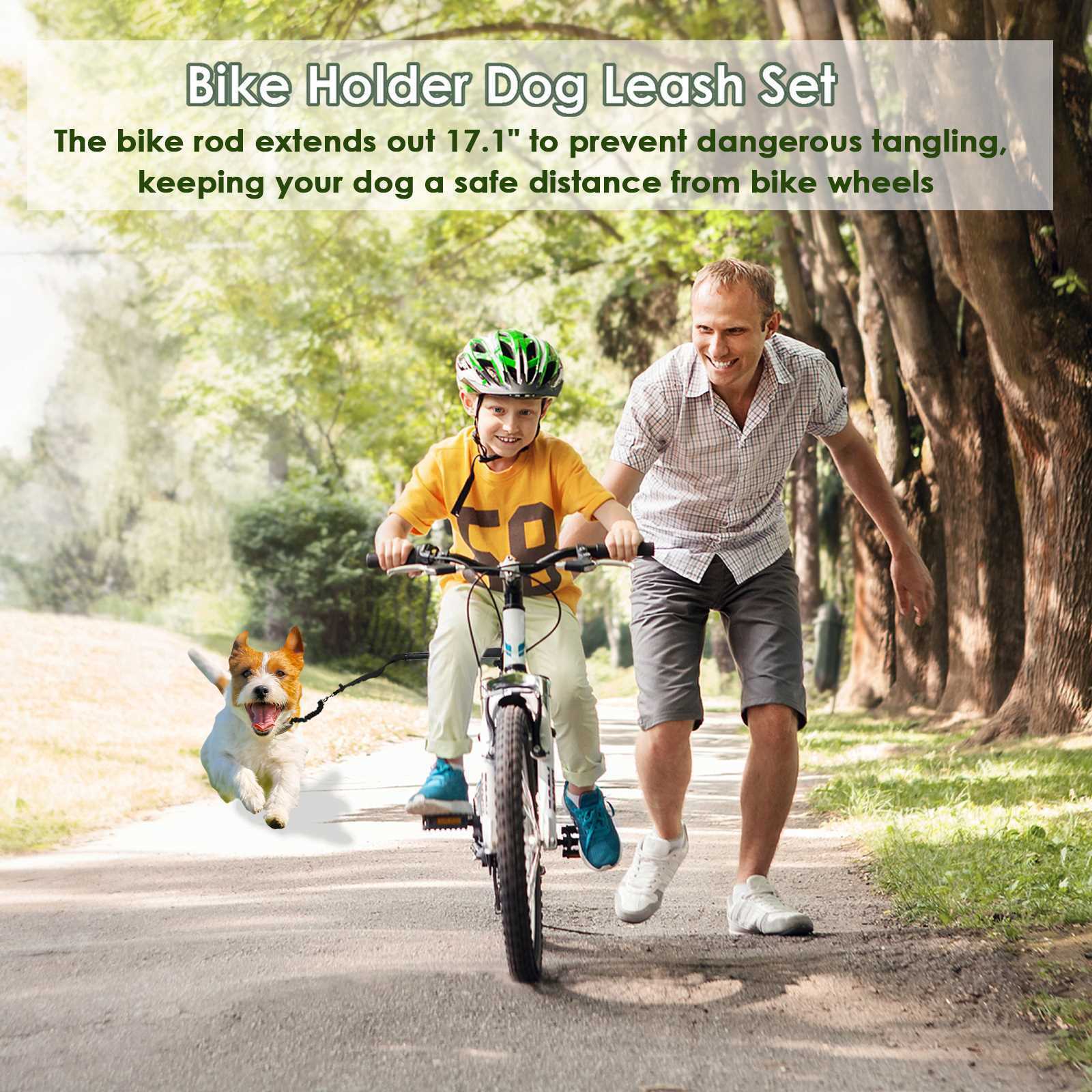 Flexible Bike Dog Lead Leash Bicycle Lead Distance KeBike Dog Lead Leasheper
