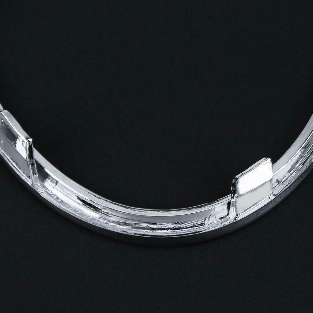 1 Pair Electroplating Front Fog Light Rings Trim Cover for Audi A4 B8 09-12 @