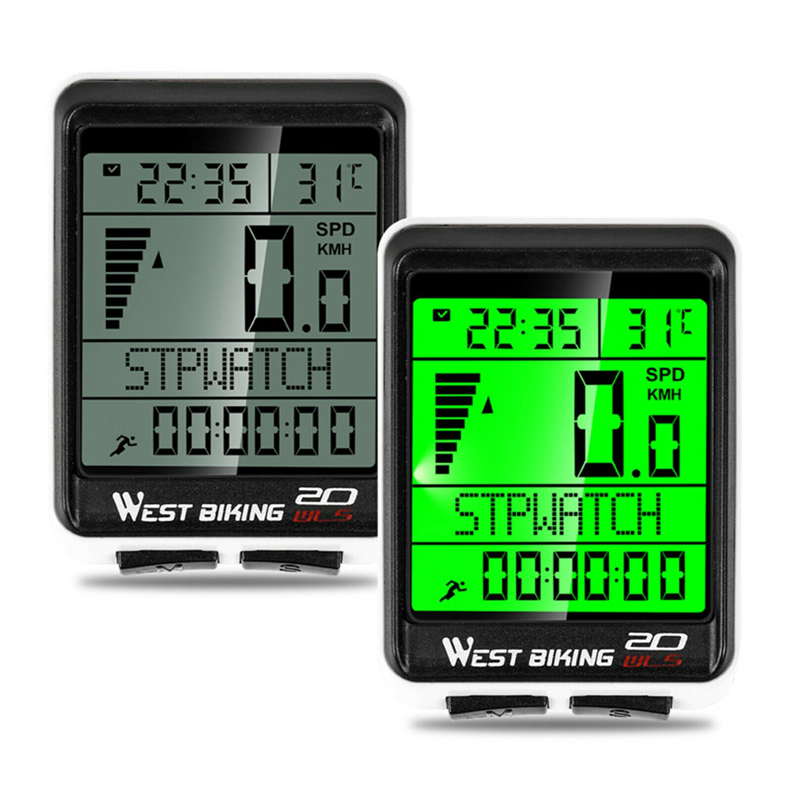 Waterproof Bike Computer Wireless Cycling Odometer Stopwatch Speedometer