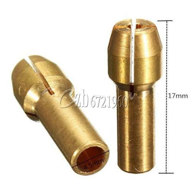 4PCS Rotary Multi Tool Collet Nut Kit for Mill 0.8/ 1.6/ 2.35/ 3.2mm