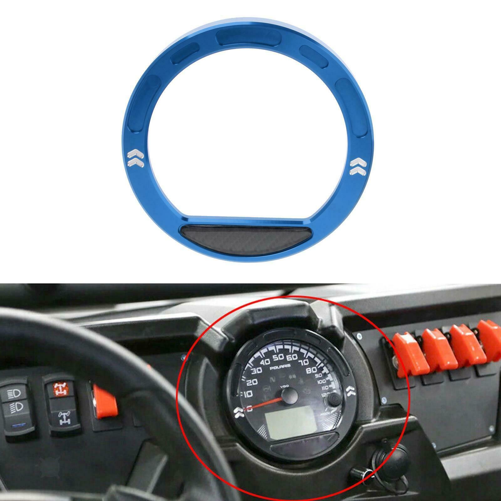 Speedometer Bezel Cover Trim Ring for Polaris RZR 570 800 900 RZR 1000 Blue