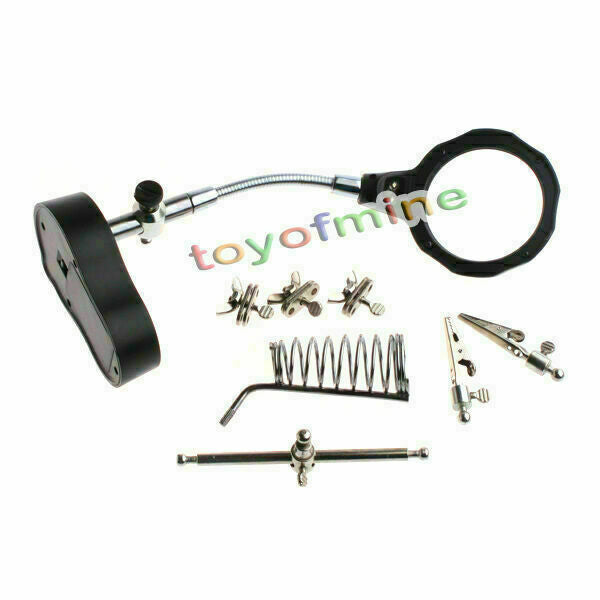 3rd Helping Hand LED Magnifying Soldering Iron Stand Lens Magnifier 3.5X & 12X