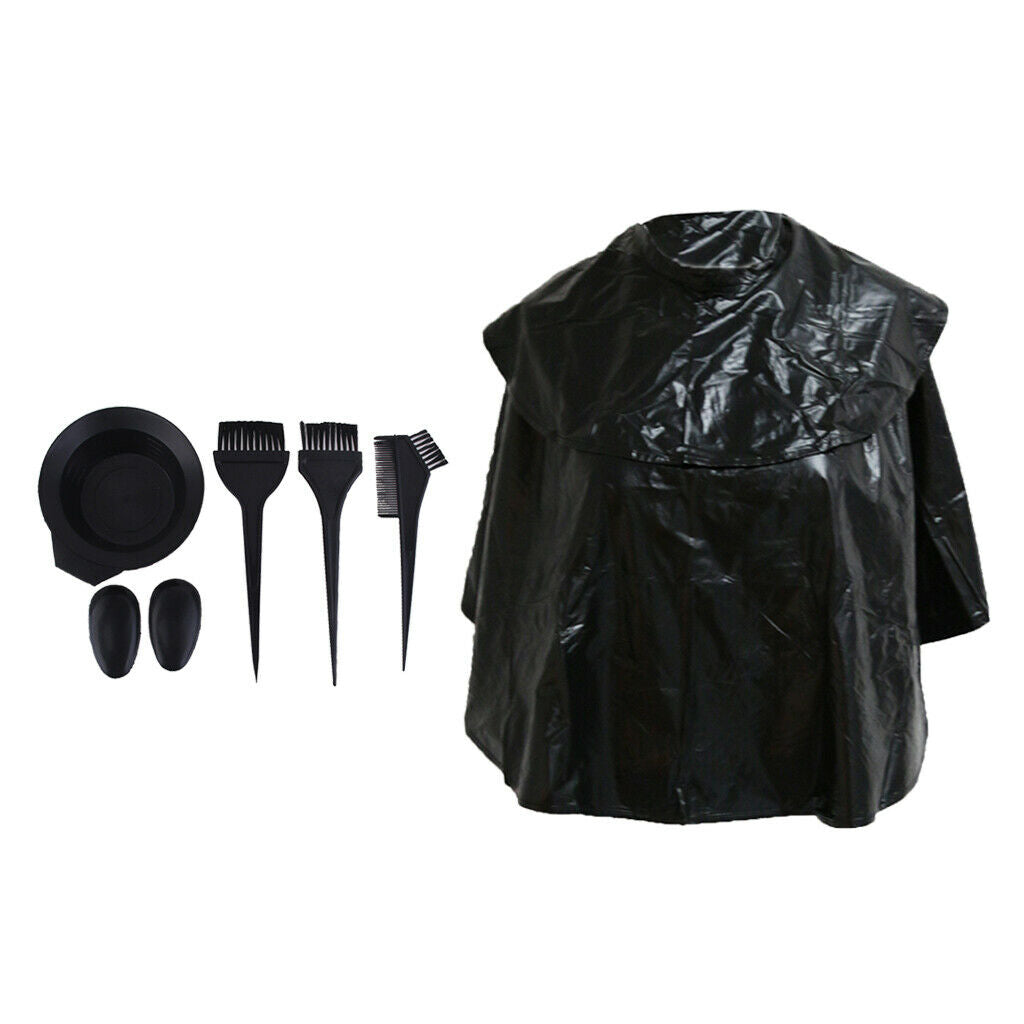 Home Salon Hair Dyeing Bowl Brush Comb Ear Cover Dyeing Cape Hair Care Kits