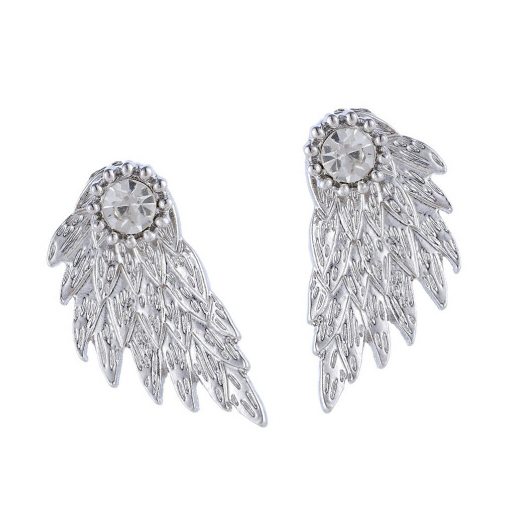 Steampunk Gear Jewelry Angel Wings Earrings Necklace Chain Sets for Women