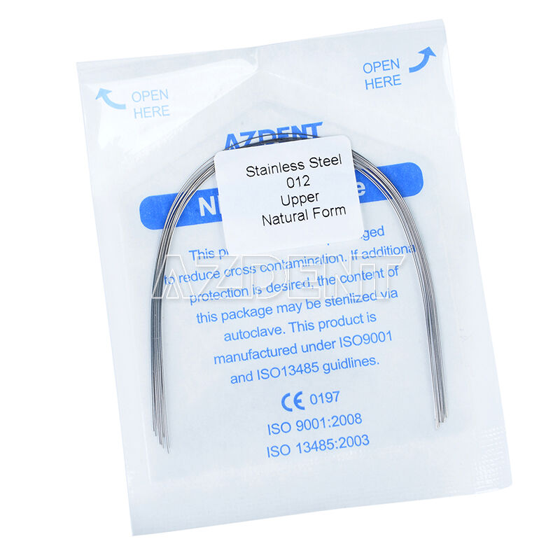 100Packs Dental Orthodontic Stainless Steel Round Natural Form Arch Wires AZDENT
