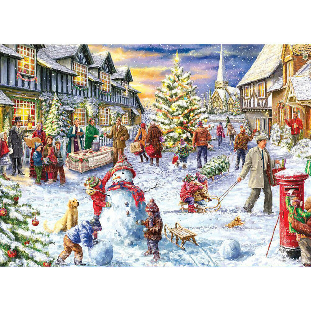 1000Pcs Jigsaw Puzzle For Adults Kids Christmas Tree Puzzle Game Toys Home Decor