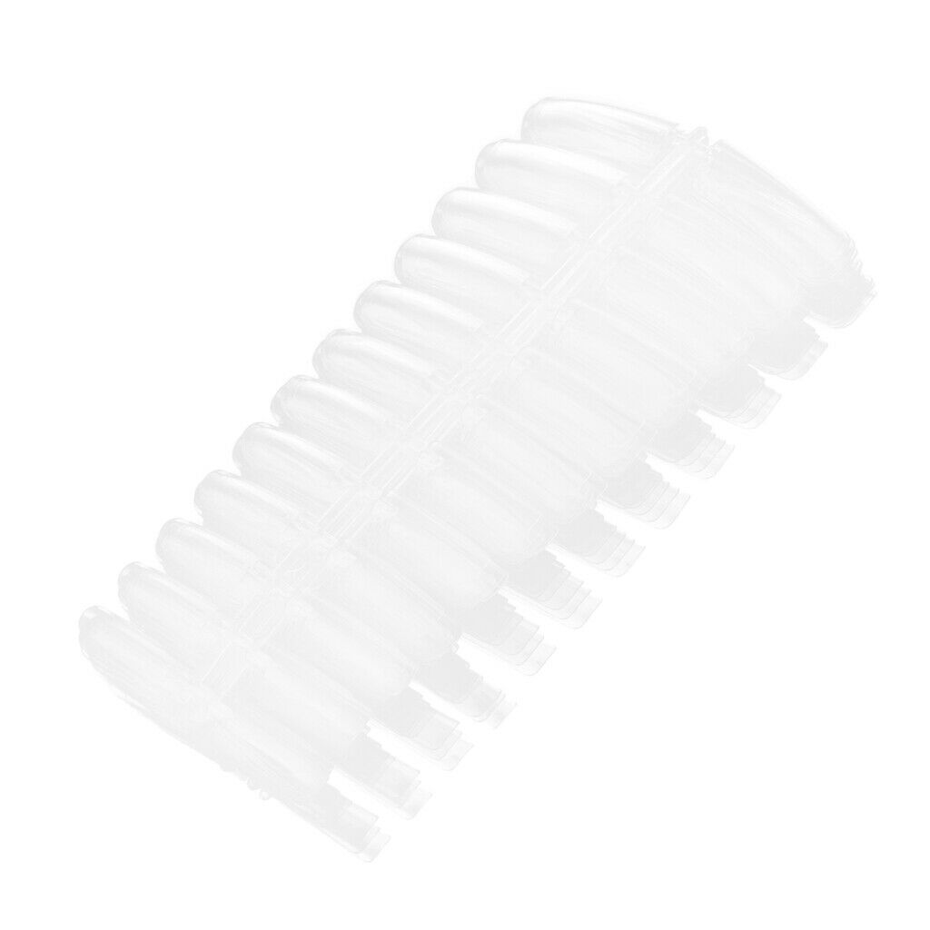 False Nail Tips Pratice Stickers Display Nail Gel UV Polish Manicure Clear