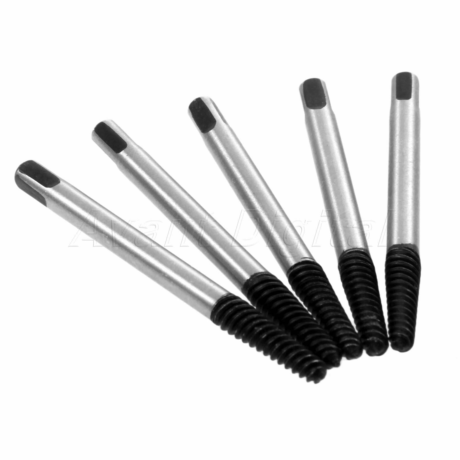5pcs 3mm-4mm Easy Out Broken Bolt Stud Damage Screw Remover Extractor Drill Bits