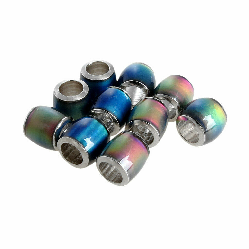 30Pcs Color Change   Sensitive Loose Beads Barrel Spacer Accessory DIY