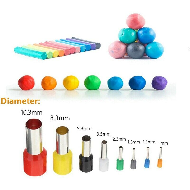 Polymer Clay Cutters,Plastic Clay Modeling Tool and Round Circle Shape CutteO6R7