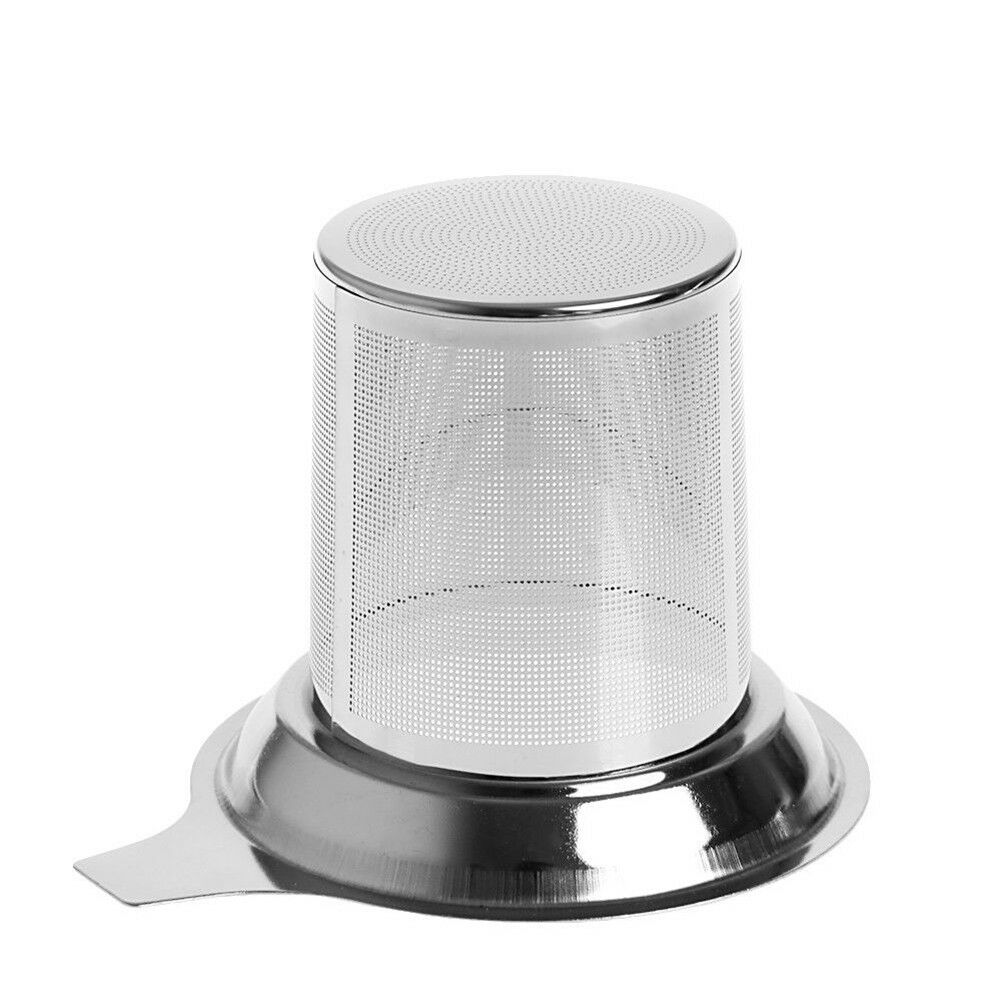 Stainless Steel Filter Loose Leaf Tea Herb Infuser Basket Strainer for Cups ADD