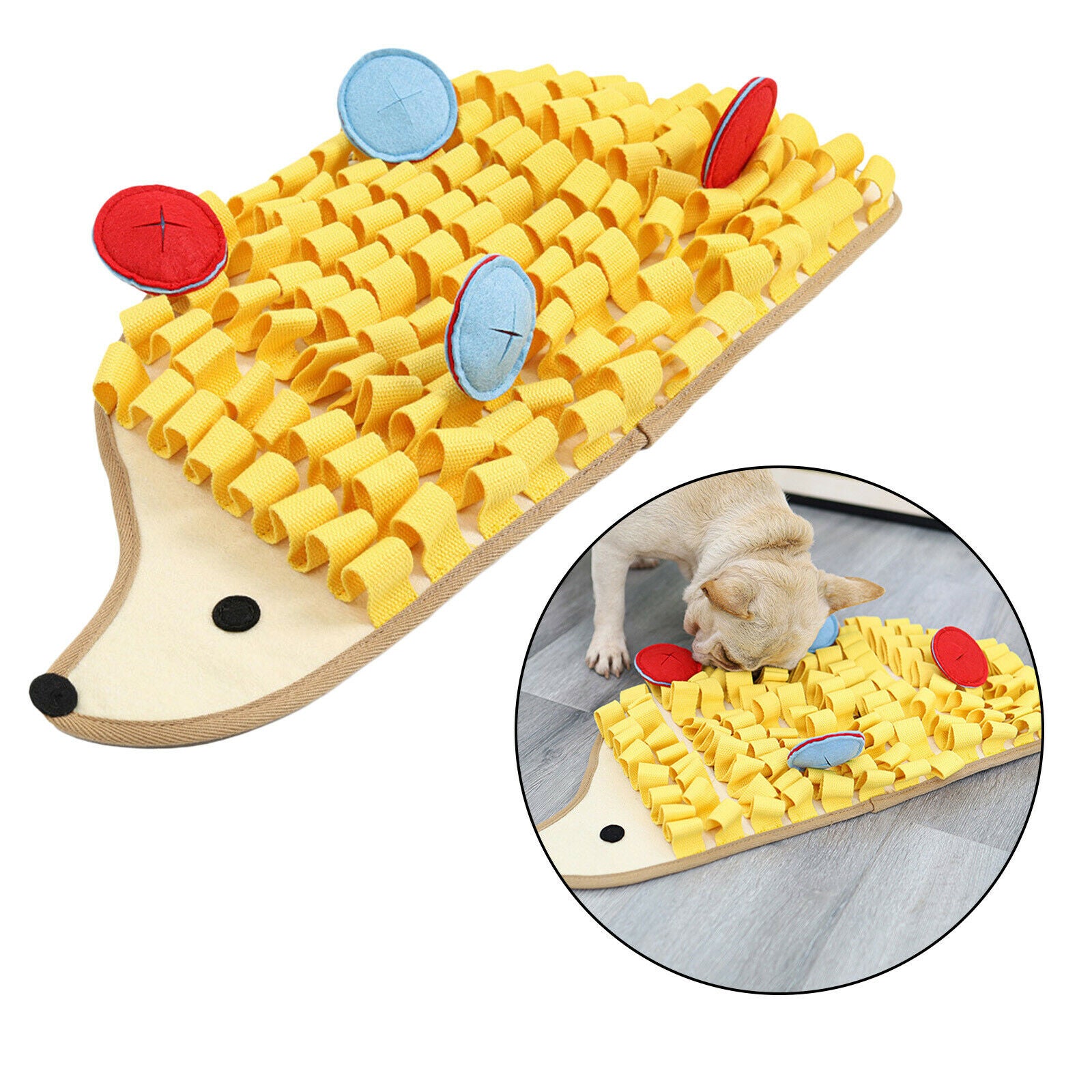 Washable Snuffle Mat for Dogs Puzzle Dispenser Toys Dogs Bowl Stress Relief