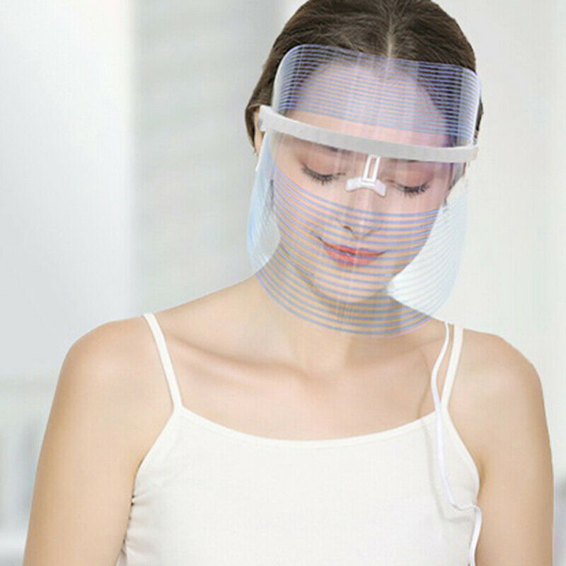 Face SPA 3 Colors Light LED Skin Care Rejuvenation Whitening Anti Wrinkl_tiA Pb