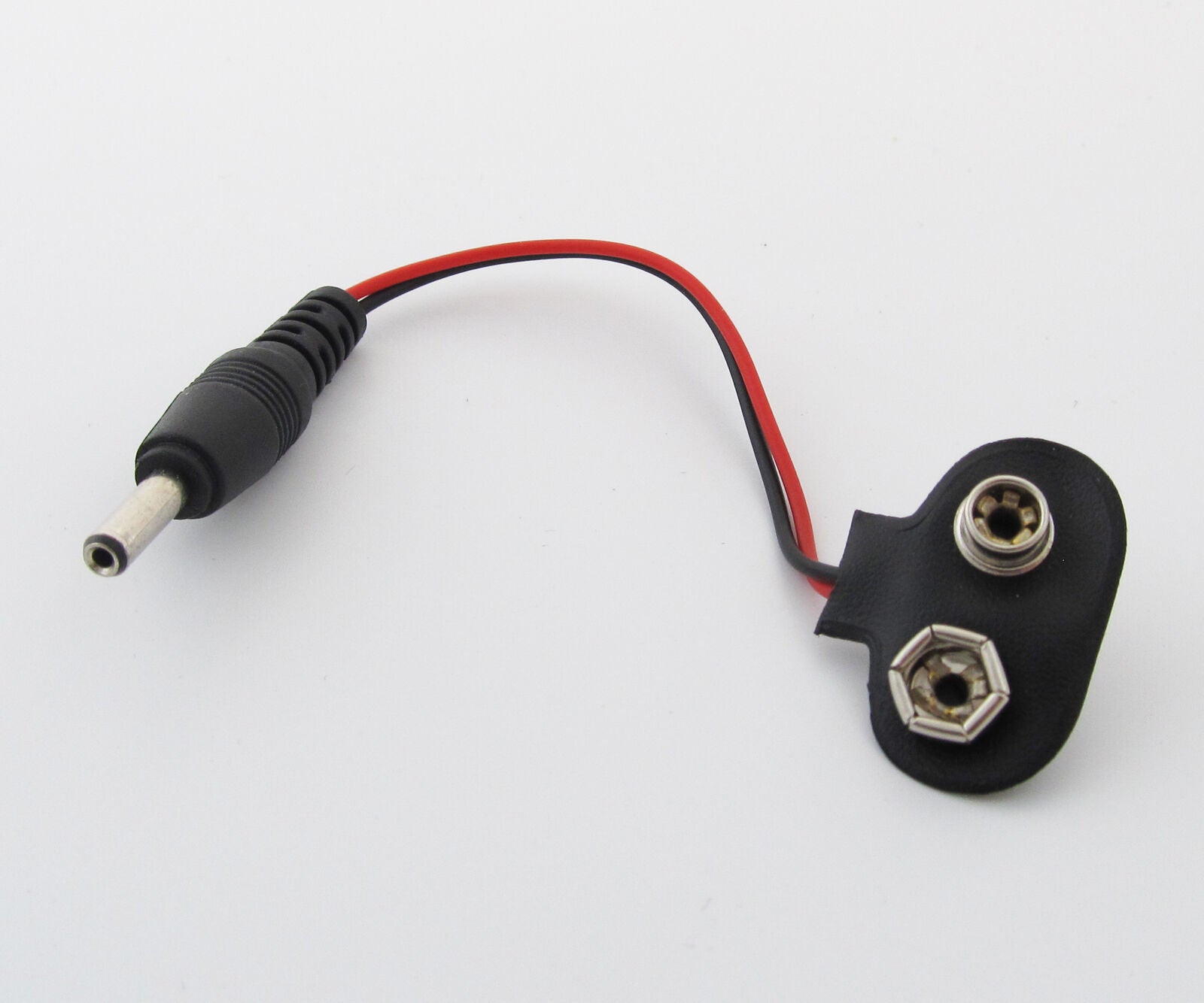 10pcs 1.35 x 3.5mm 9V Battery Snap T-Type cable Male DC Power to 9V Batttery