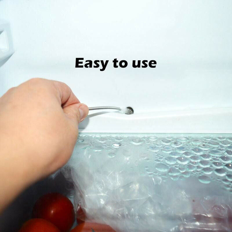 Long Handle Refrigerator Drain Dredge Fridge Coil Brush Ice Removal To.l8