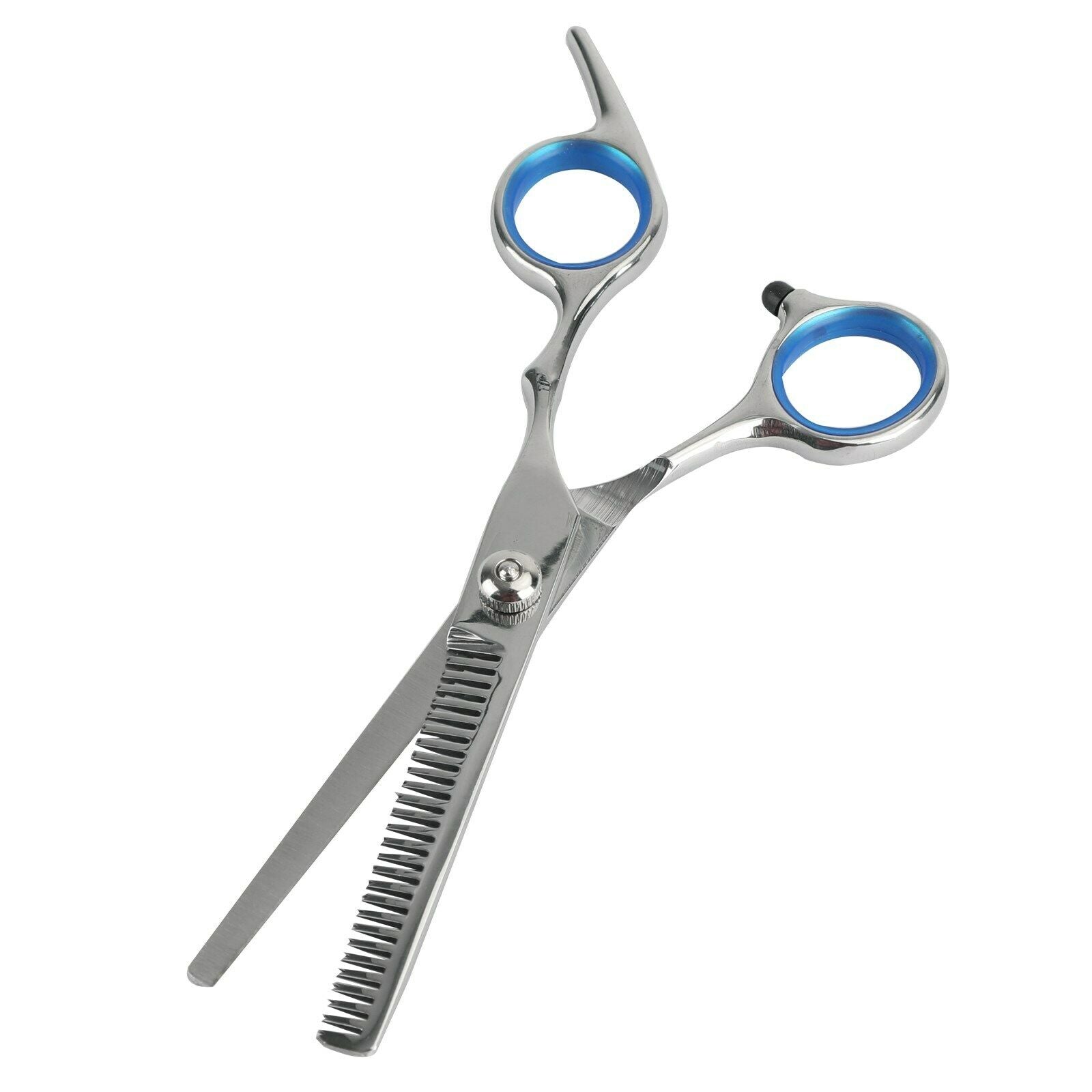 6" Professional Hair Cutting Scissors  Salon Tooth scissors blue finger ring CA