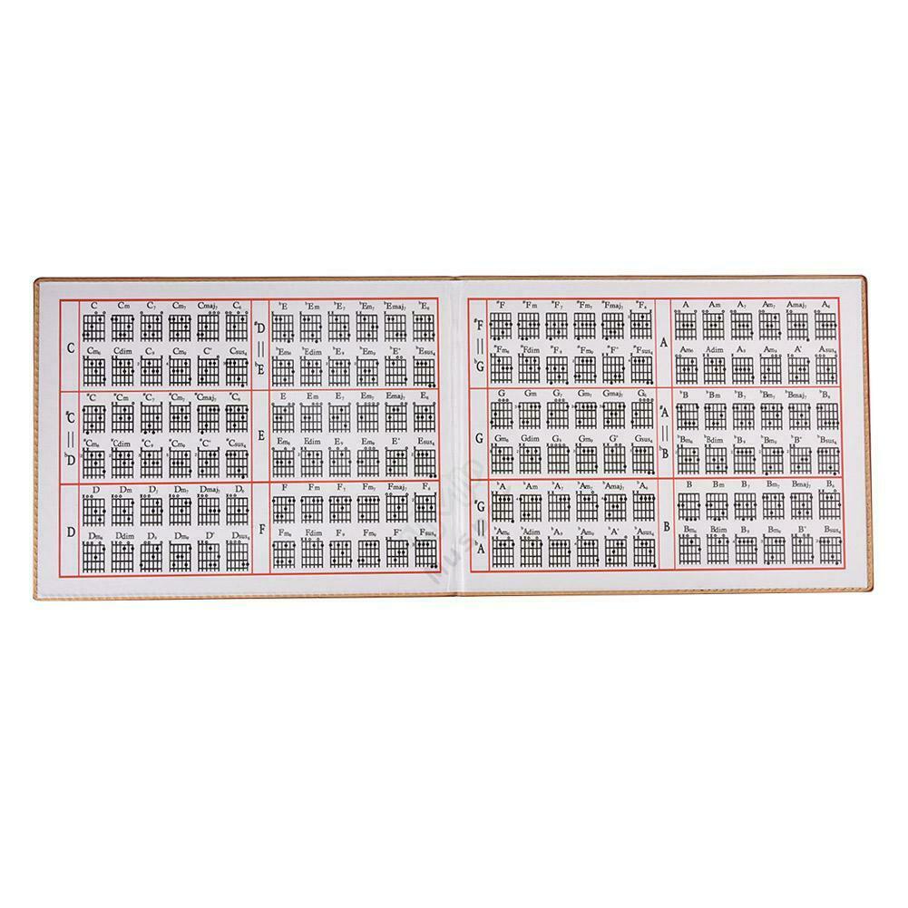 Muspor Guitar Chord Book PU 6 String Paperback Tablature Exercise Sheet @
