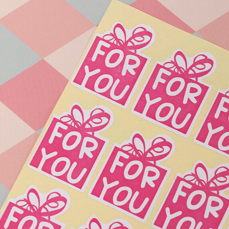 180pcs/lot Pink Color For You Stickers DIY Hand Made For Gift Sealing Sti.l8