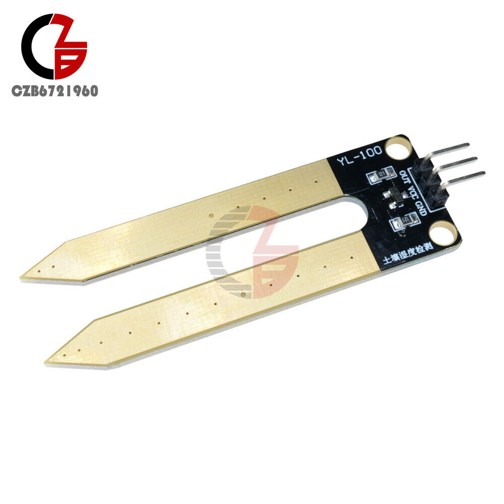 10PCS 3-Pin Soil Moisture Sensor Module Measuring Humidity Resistance Arduino