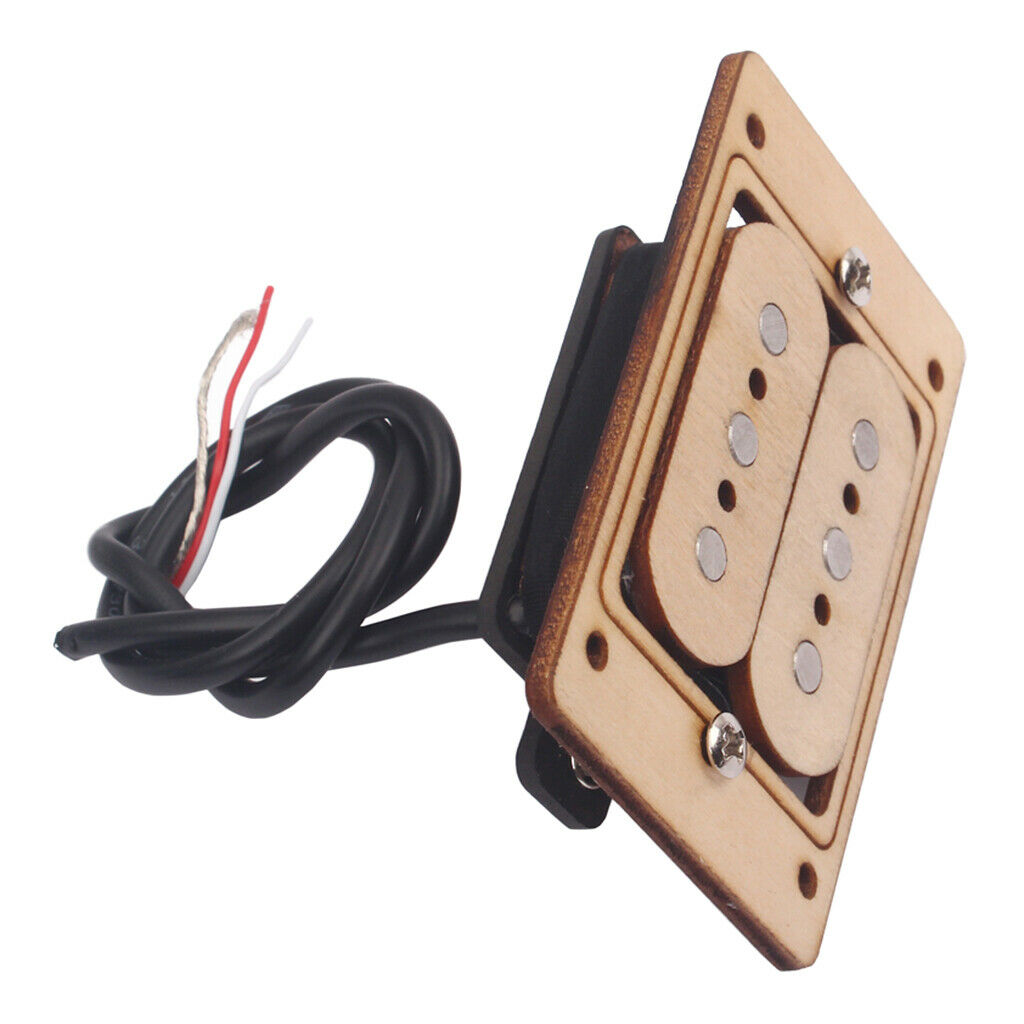 Maple Wood Double Coil Humbucker Pickup Cigar Box Accessories 3-String Guitar