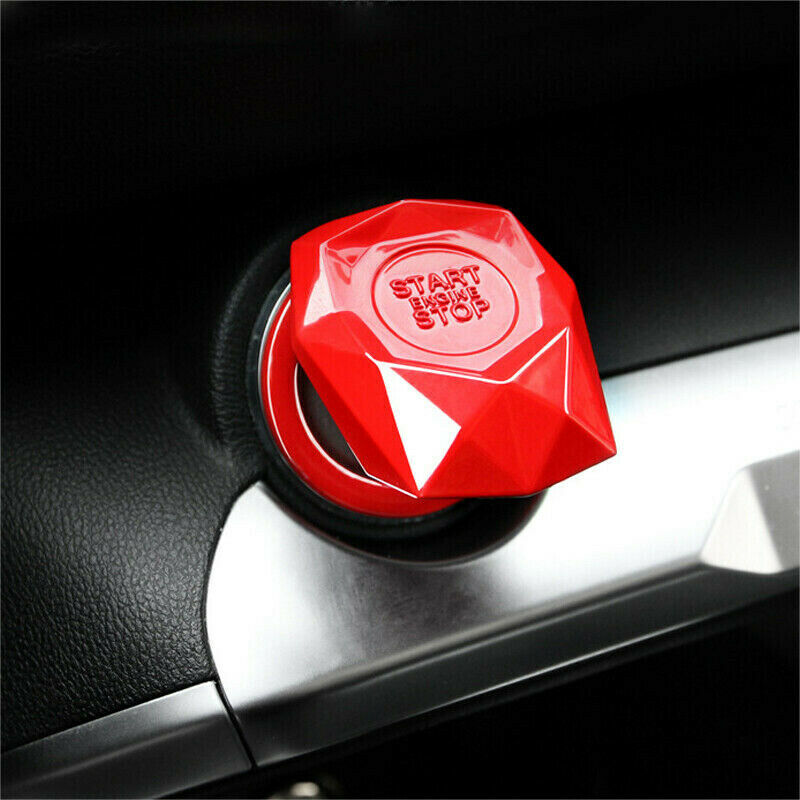 Universal Car Engine Start Stop Push Button Switch Protection Cover Trim Cap 3cm
