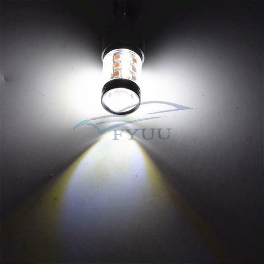 2x Turn Signal Light Bulbs 2835 SMD Dual Color White/Amber LED Replacement Bulbs