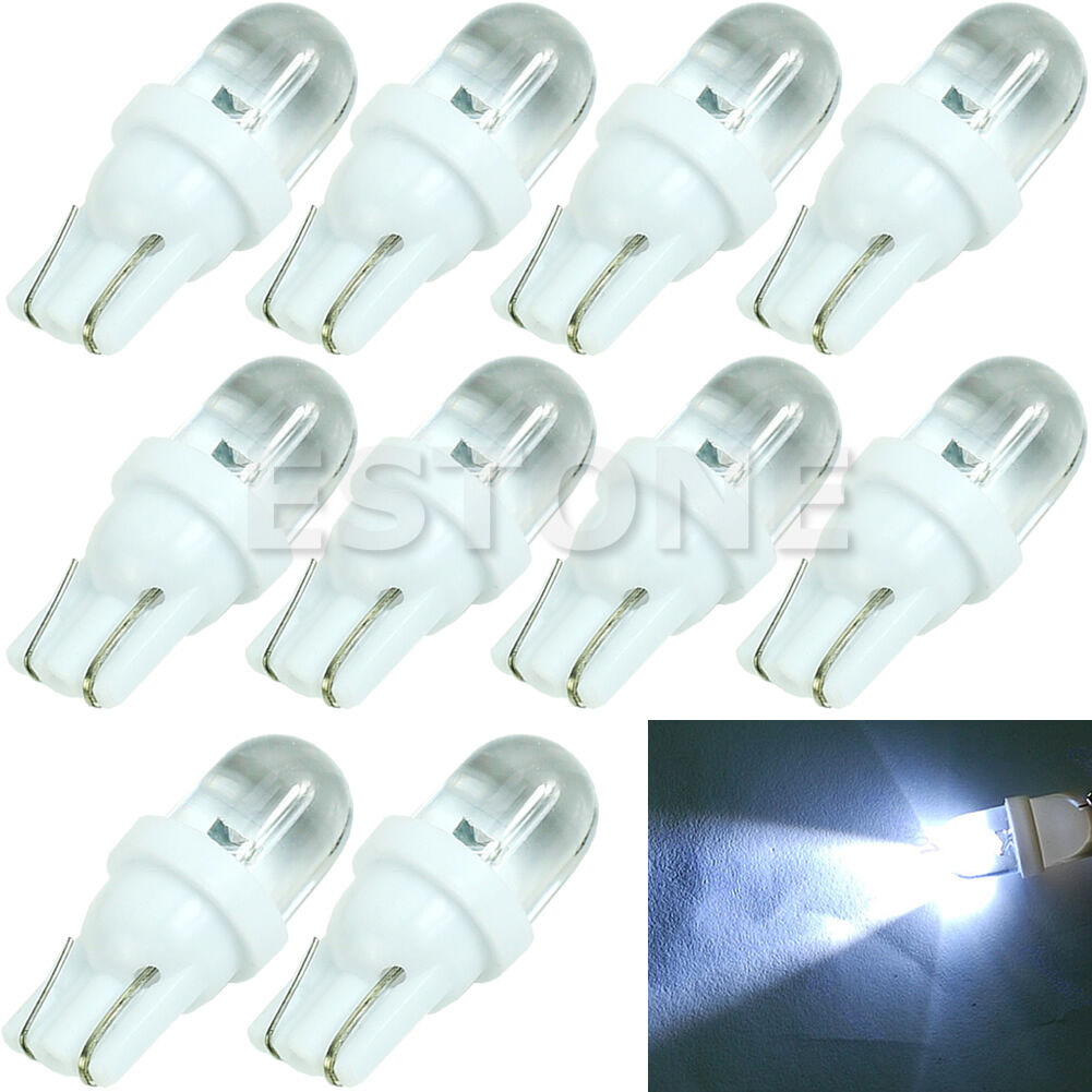 10X T10 194 168 158 W5W 501 White LED Side Auto Car Wedge Light Lamp Bulb DC 12V