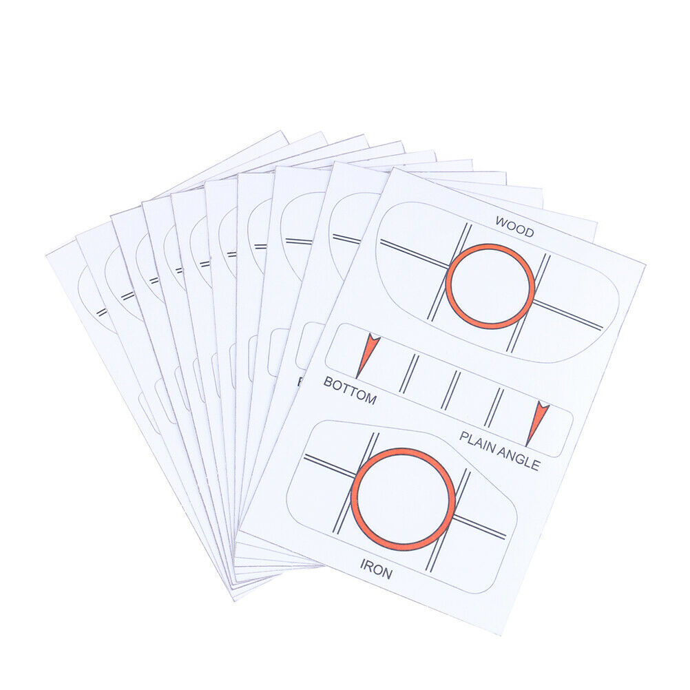 10 Sets Golf Impact Tapes Labels Training Aids Recorder Kit Golf Training EBBDA