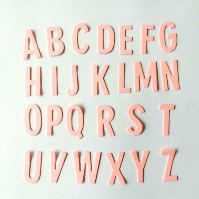Alphabet Metal Cutting Dies Stencil DIY Scrapbooking Embossing Paper Card Decor
