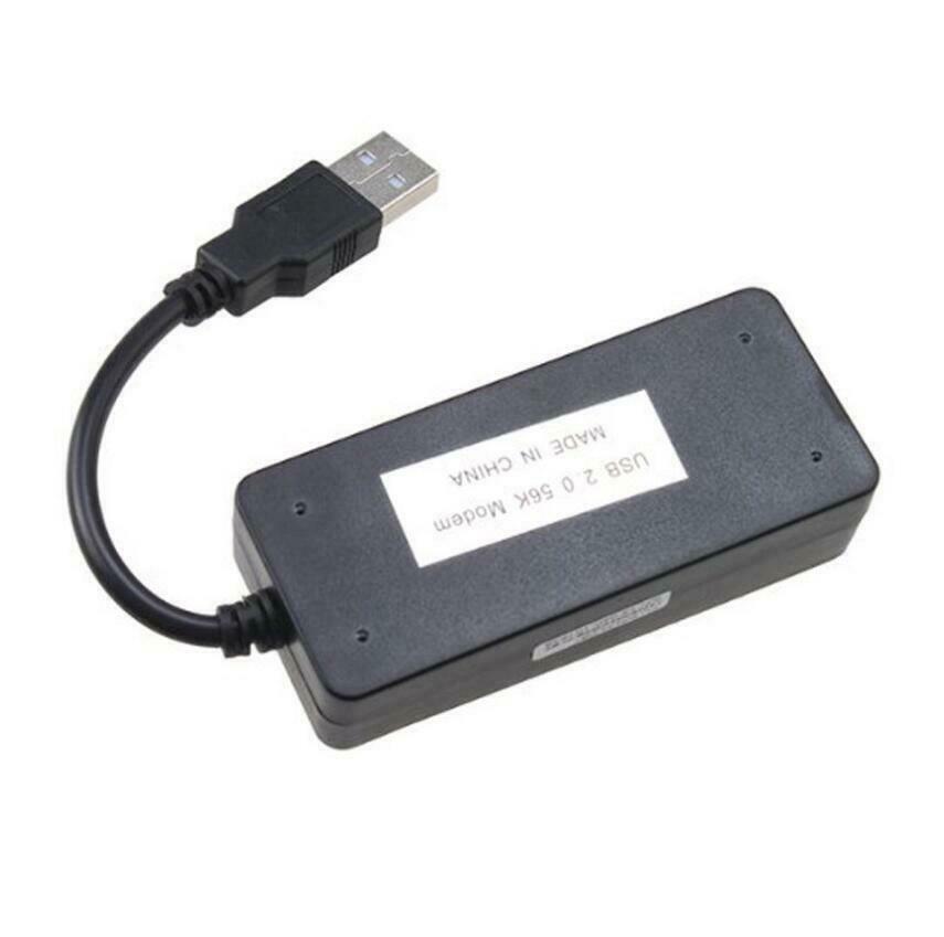 2 Dual RJ11 Ports USB 56K External Dial Up Voice Fax Data Modem for Windows 7 8