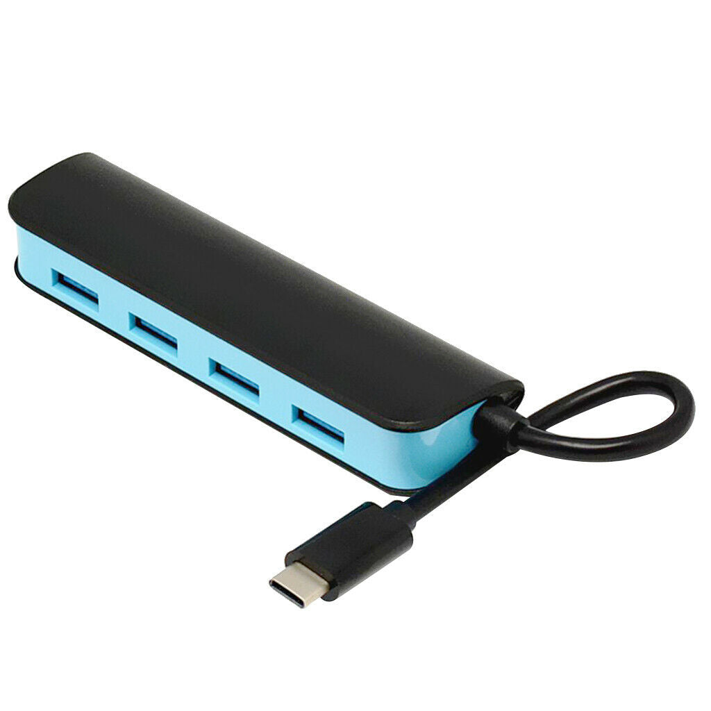 Type-C Multi-Port Hub to 4 USB 3.0 Charging Port Adapter