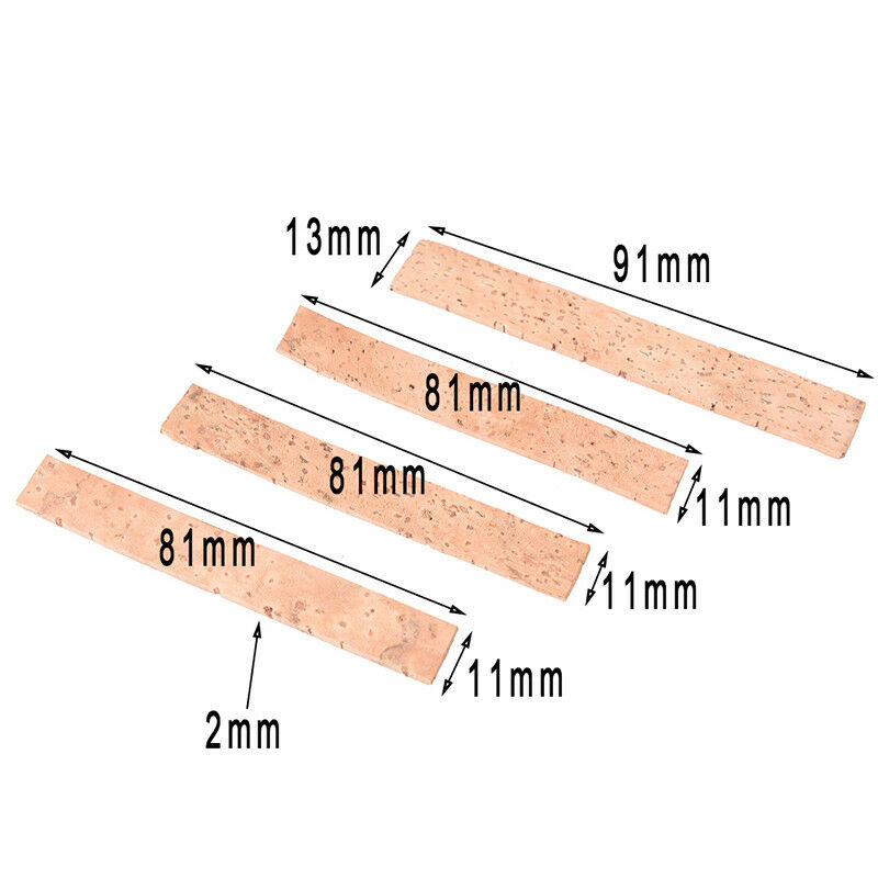 4x clarinet cork different size cork sheets for saxophones musical accesso.l8