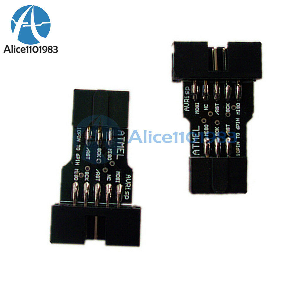 5PCS 10Pin Convert to 6Pin ISP Adapter Board For ATMEL AVRISP USBASP STK500