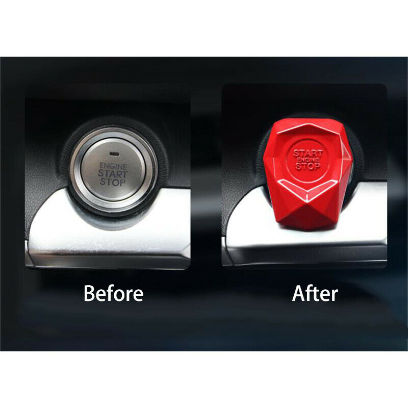 Universal Car Engine Start Stop Push Button Switch Protection Cover Trim Cap 3cm