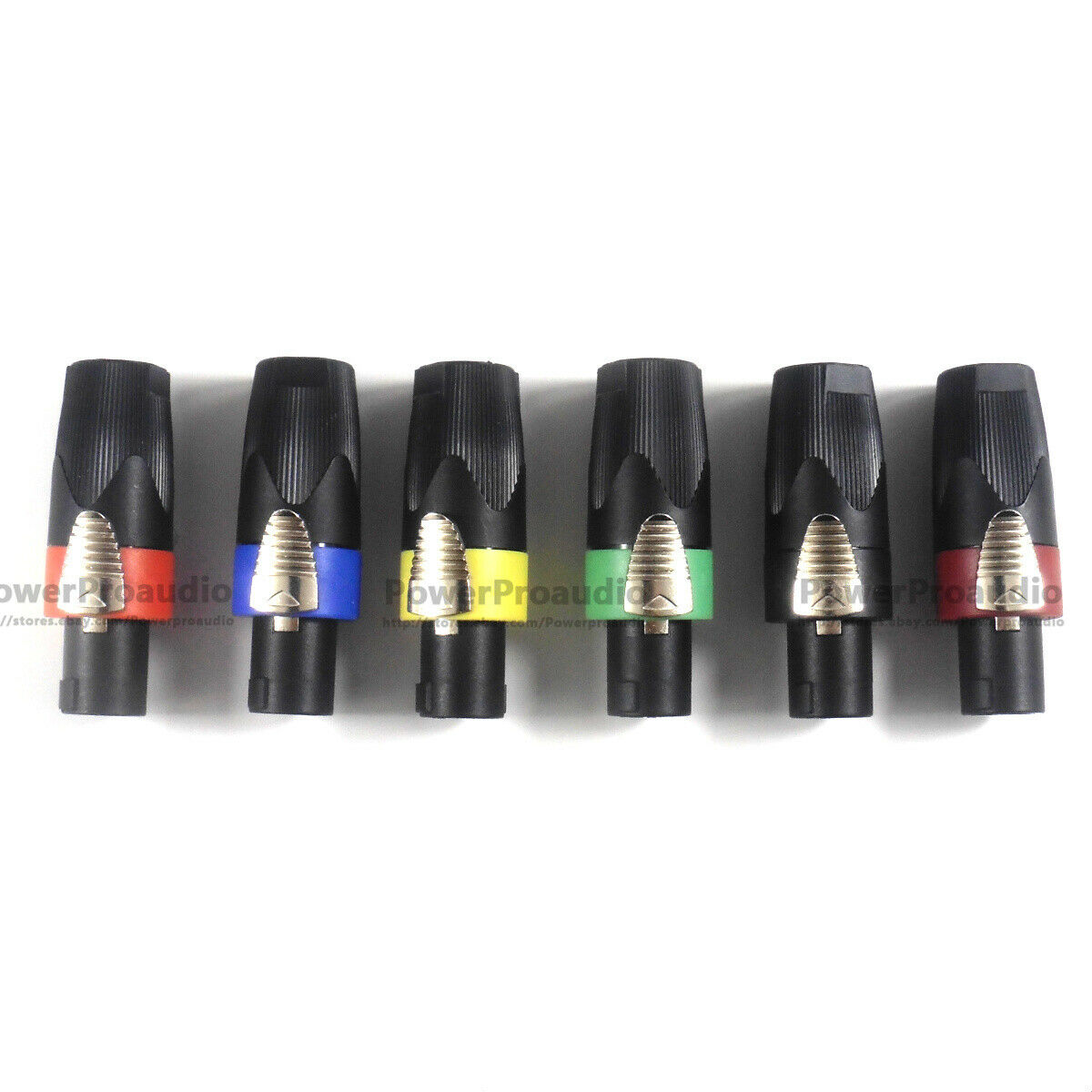 6pcs/lot Coloful 4-core speaker plug Speakon connector for Neutrik NL4FC